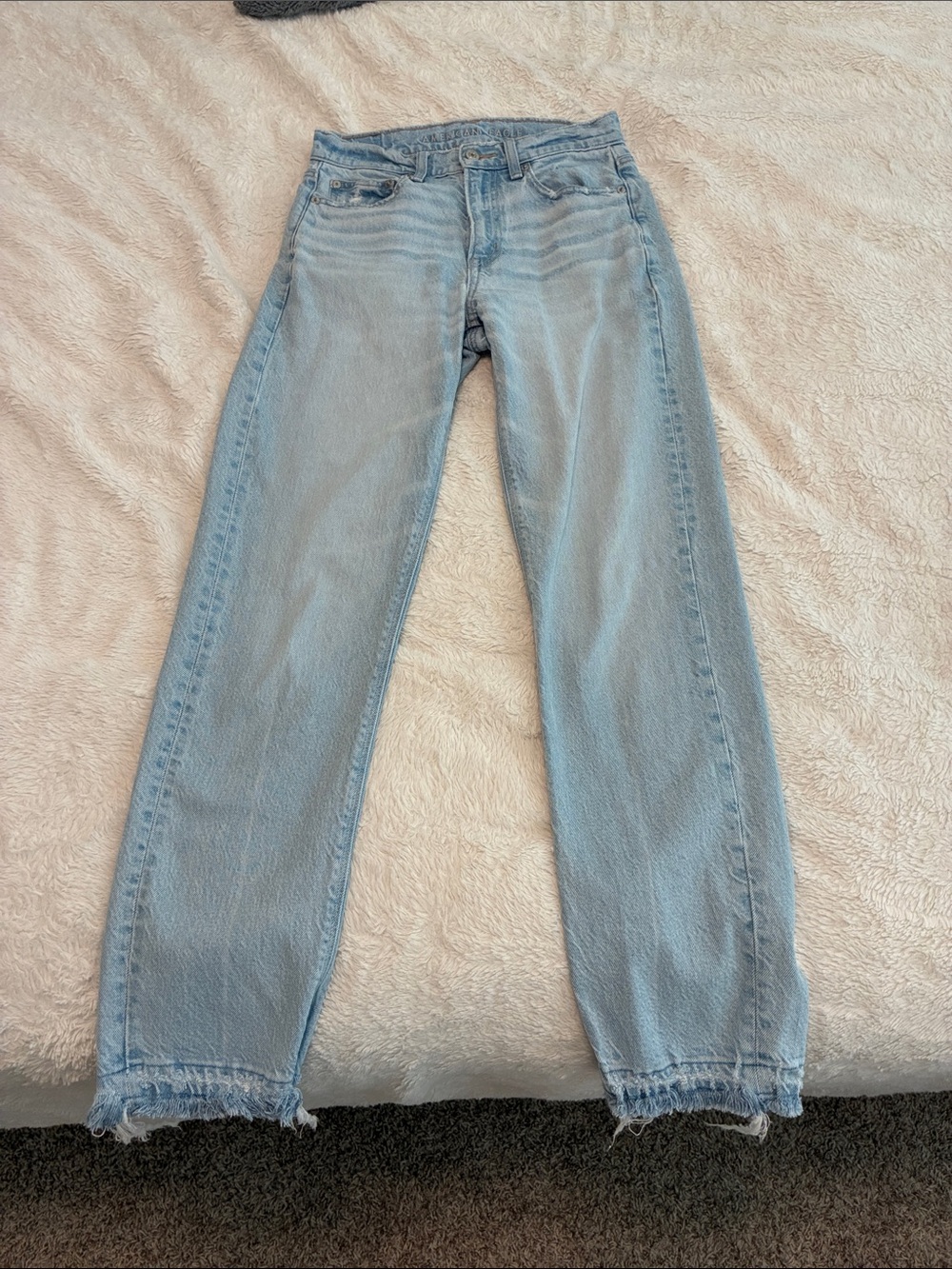 American Eagle Outfitters Light Blue Straight Leg Jeans